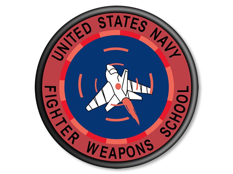 AV United States Navy Fighter Weapons School Sticker, Top Gun Fighter Jet Decal, USN Strike Fighter Tactics Vinyl for Cars, Trucks, Laptops, and Coolers