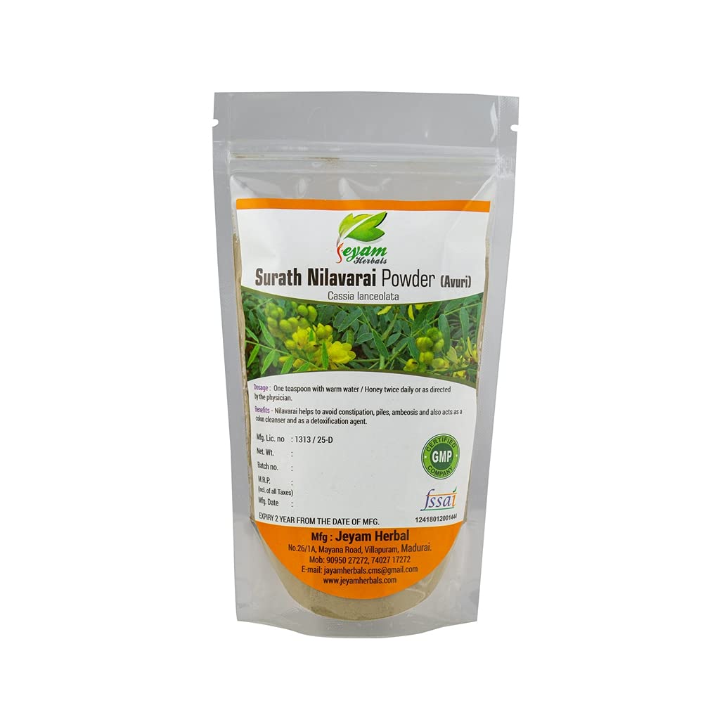 Jeyam HerbalsAvuri Ilai Powder (Size-200G, Material-Powder, Color-Green)