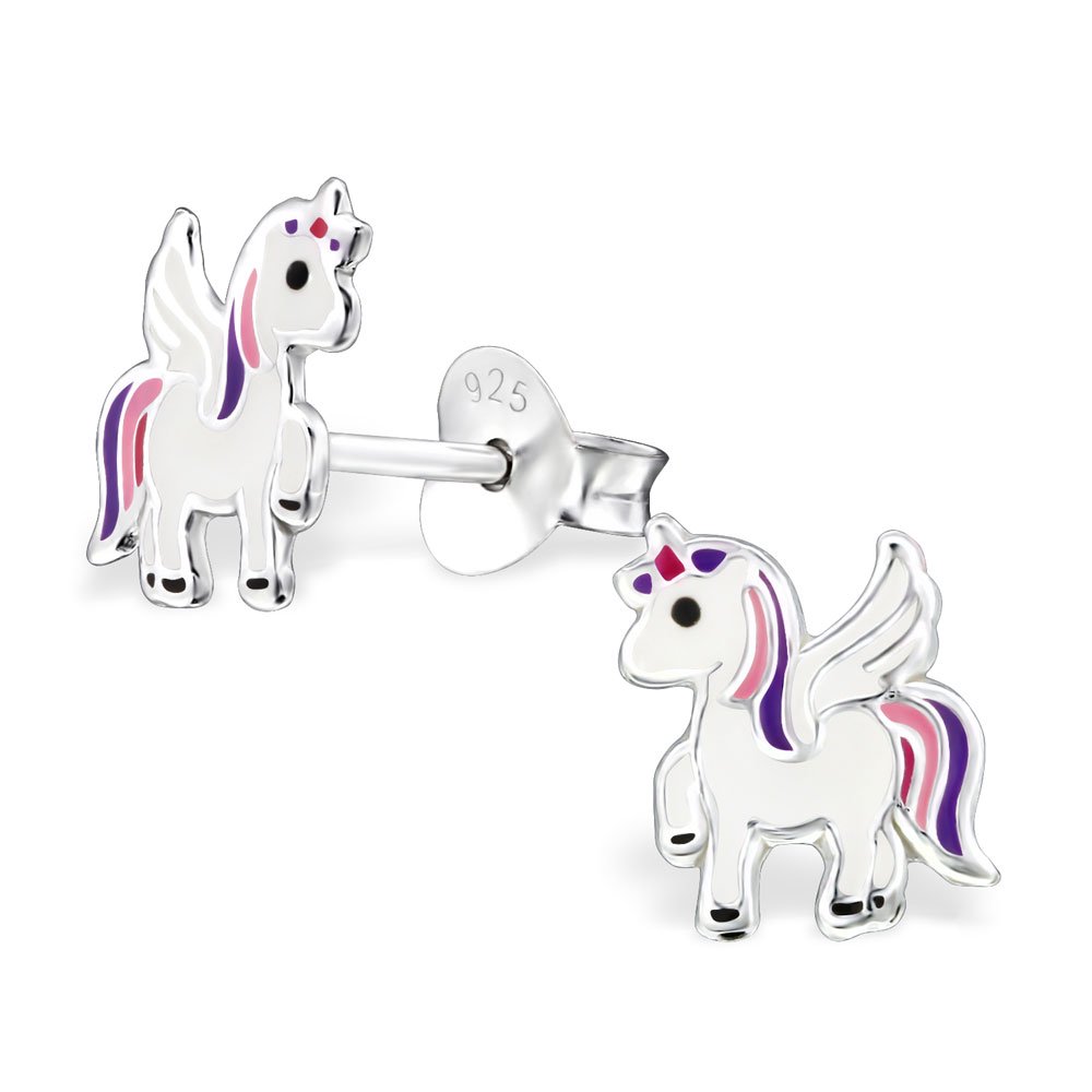 Aww So Cute - 925 Silver Unicorn Stud Earrings For Girls And Kids (ER1209)