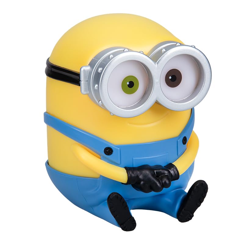 Minions Bob Light, Officially Licensed 11cm LED Light Shaped Like Bob, Battery-Powered Home Decor, Perfect for Bedside Table or Shelf, Collectible for Fans of Despicable Me for All Ages | Paladone