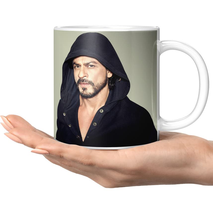 PrintingZone Srk Mug Shahrukh Khan Bollywood Hero Cup Microwave Safe Ceramic Coffee Mug Pack of 1(HRM-15)