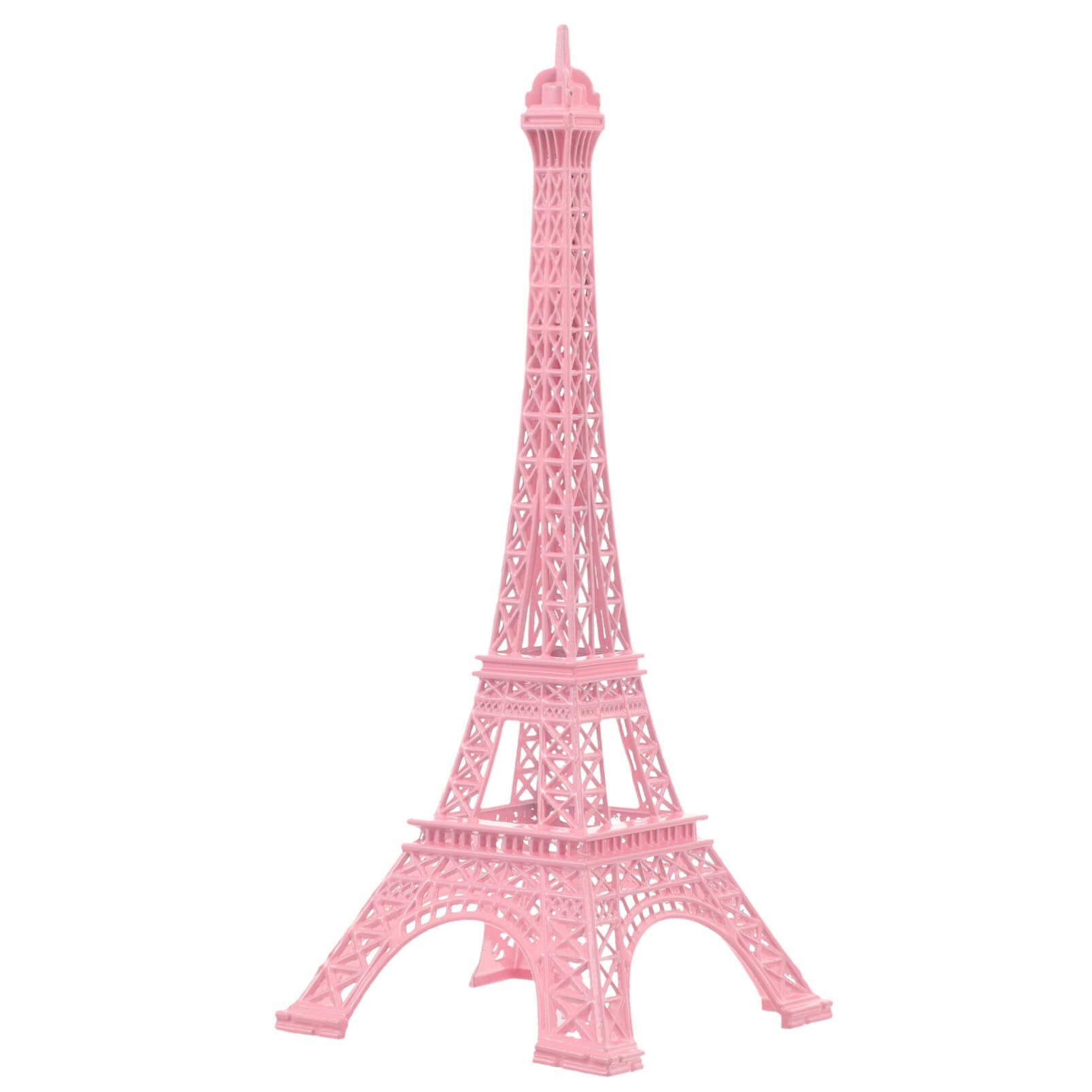 OSALADI Home Decor Eiffel Tower Statue 3D Metal Paris Eiffel Tower Model French Building Model Architecture Sculpture French Table Stand Holder Gift for Collectible Figurine Replica Home