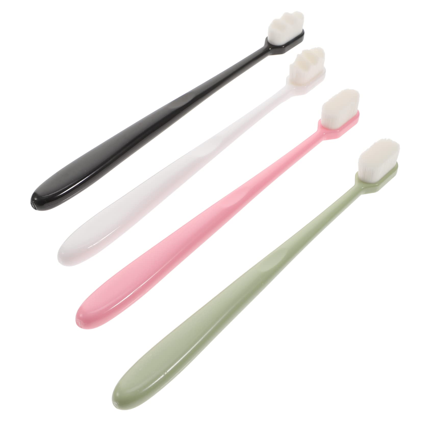 POPETPOP 4pcs Soft Toothbrush Mouth Watering Mints Super Soft Brevi Toothbrush Extra Soft Natural Tooth Brushes Toothbrush Soft Adult Cosmetic Pp Travel Round Tube