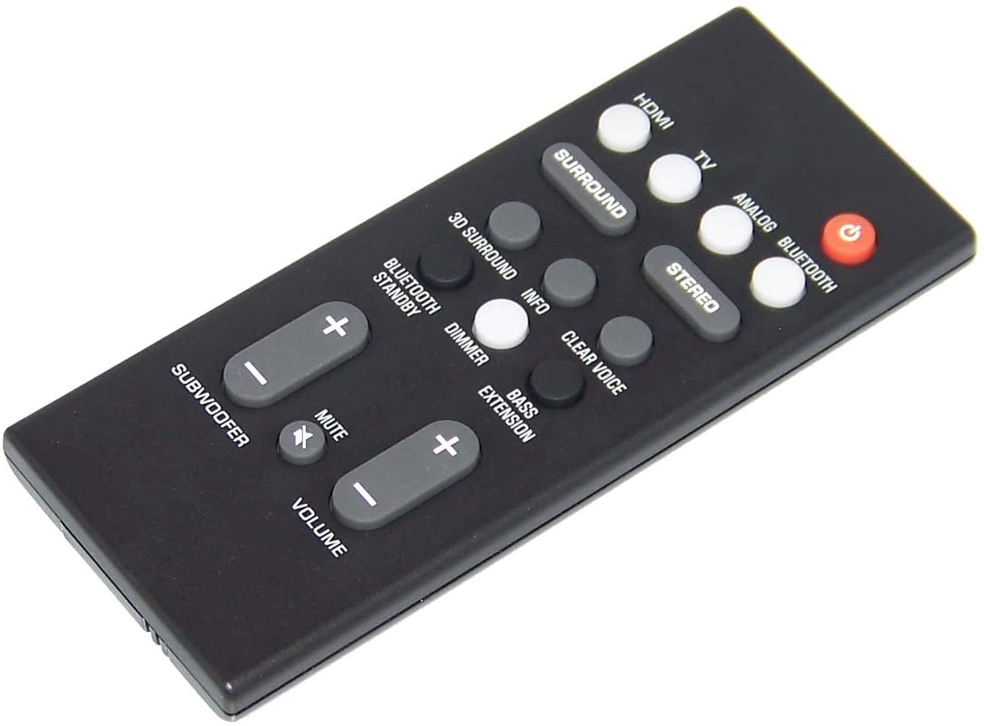 Replacement OEM Yamaha VAF7640 Remote Control Shipped with ATS1080, ATS-1080, YAS1080, YAS-1080. Includes Battery.