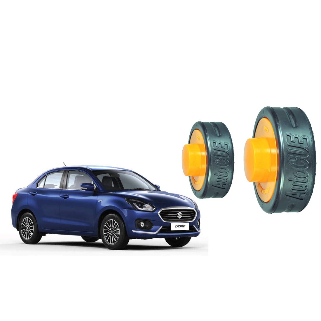 AutoCue Maruti Suzuki New Dzire Ground Clearance Kit (Fits : Only For Rear Suspension) - Set of 2 Pieces)