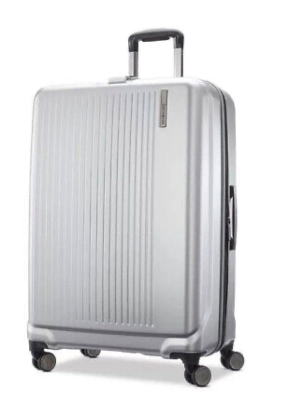 SamsoniteAmplitude Large Hardside Suitcase in Silver with TSA Lock, Expandable & 112L Capacity, 360° Spinner