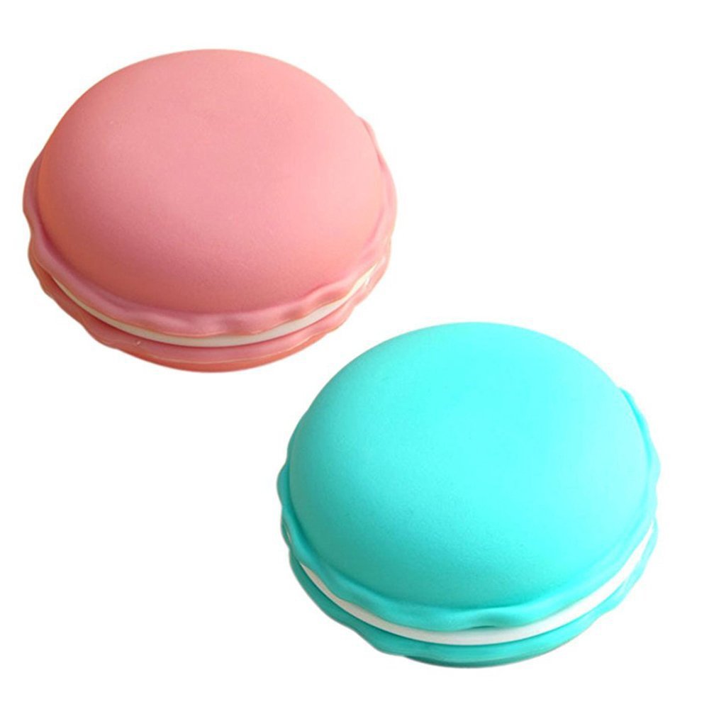 CoolrunnerGiant Macaron Case, Macaron Jewelry Box, Macaron Cute Pill Box, Colorful Macaron Jewelry Storage Box, Shape Storage Box Candy Cute Pill Organizer Case Container(Large 2 pcs)