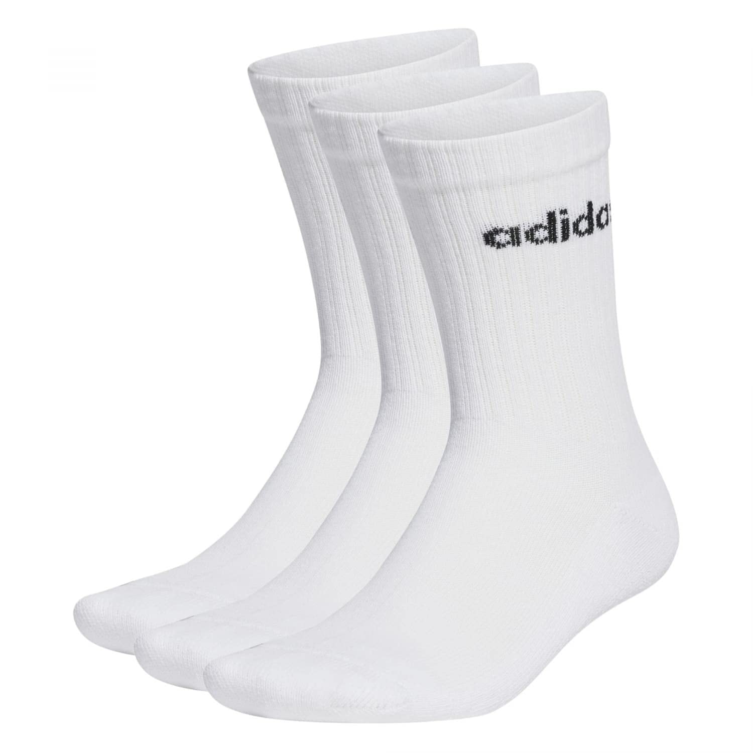 adidasUnisex Kids Linear Crew Cushioned Socks 3 Pairs Socks