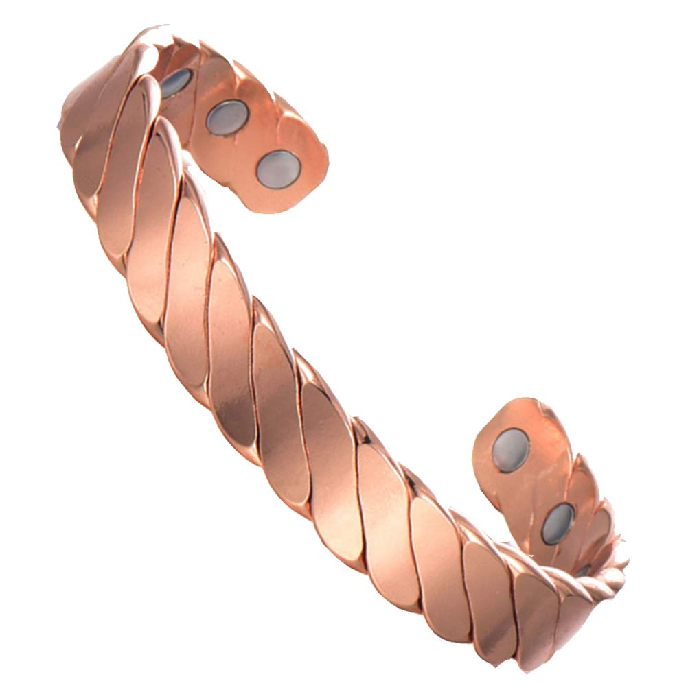 Antiquity Sian Art Pure Copper Magnetic Widening Cuff Bracelet for Men and Women, Golf, Tennis, Baseball, Volleyball