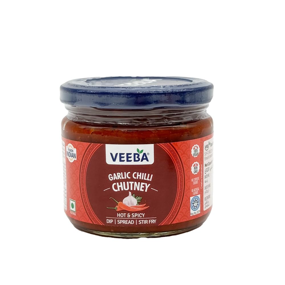 Veeba Garlic Chilli Chutney 320Gm