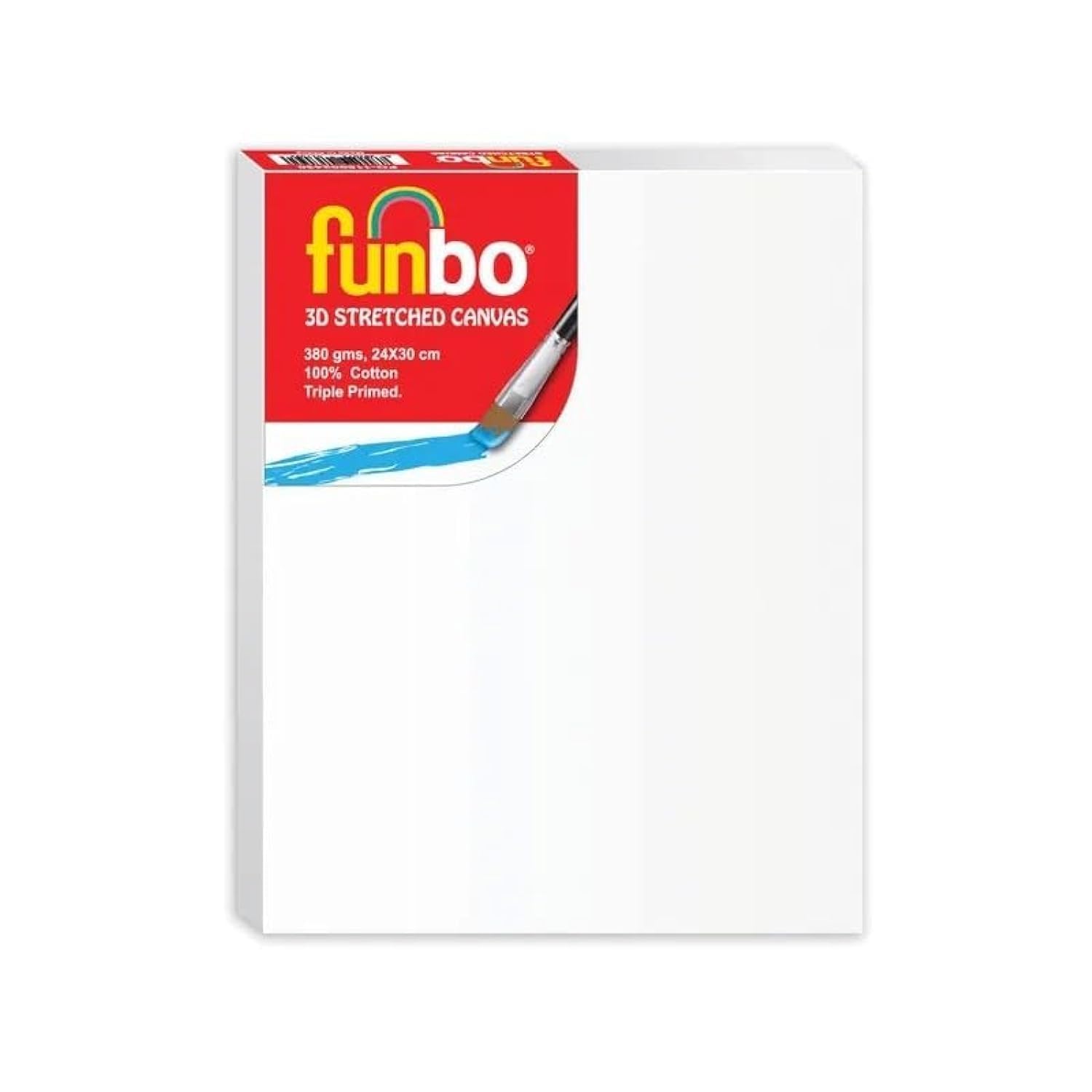 Funbo Stretched Canvas 380 g, 24 cm x 30 cm Size