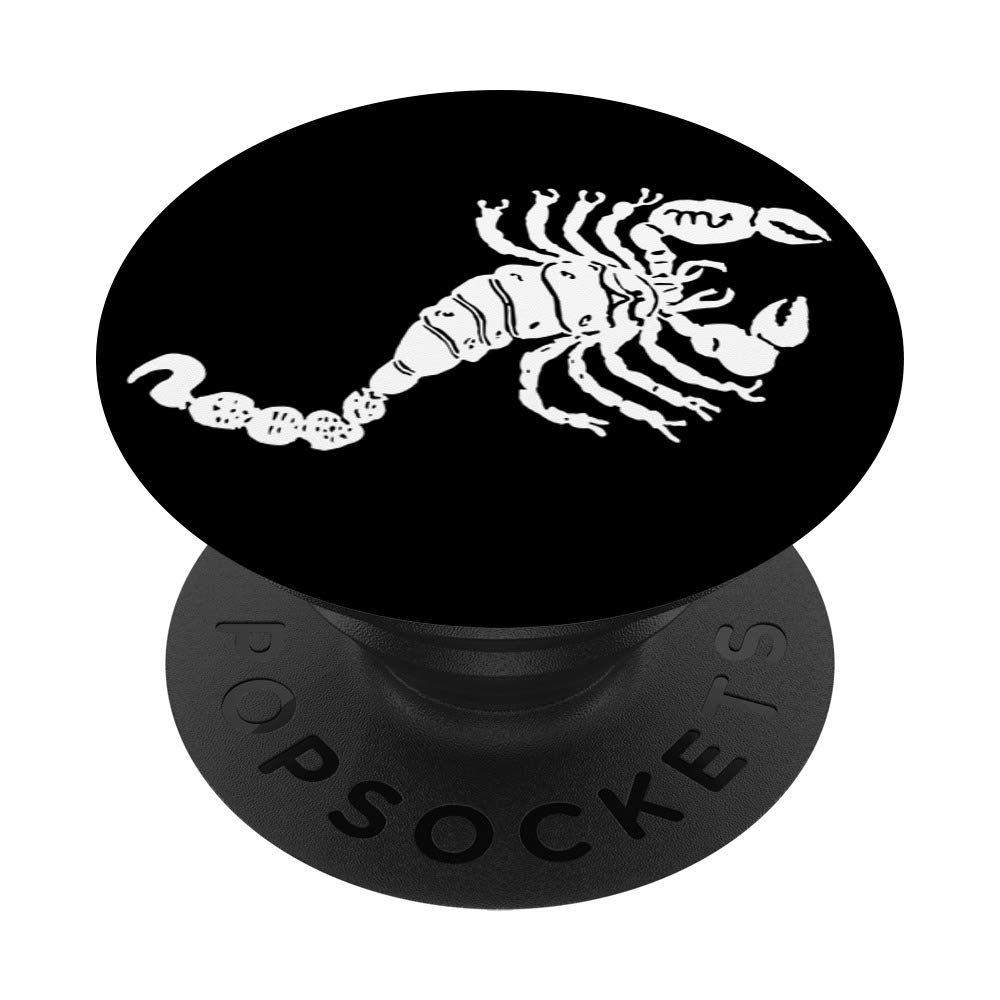 FuzewearFuzewear Zodiac Astrology Scorpio Black PopSockets Stand for Smartphones and Tablets