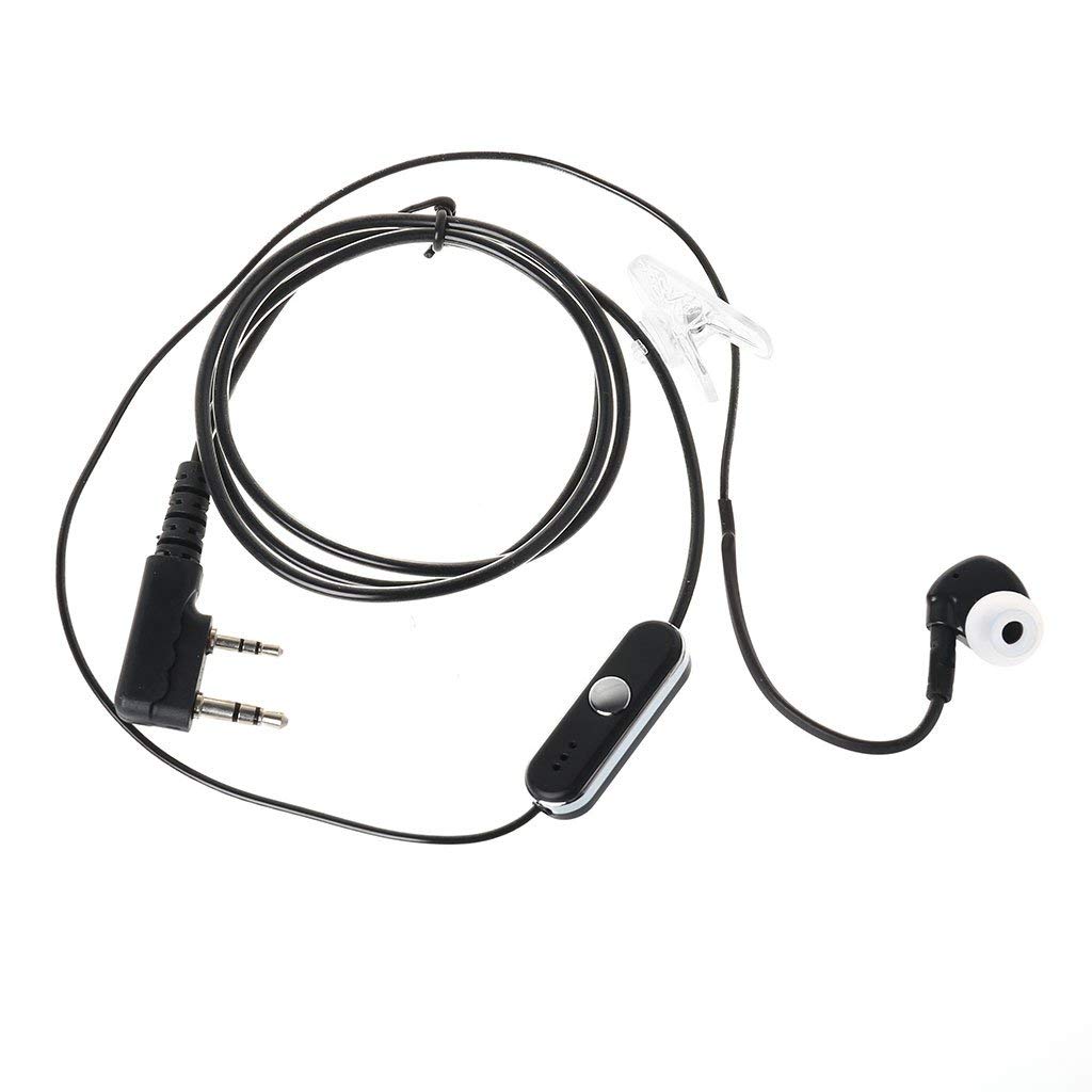 SPYCLOUD 2Pin Sports Earpiece Headset with PTT MIC for Baofeng Retevis HYT Two Way Radios