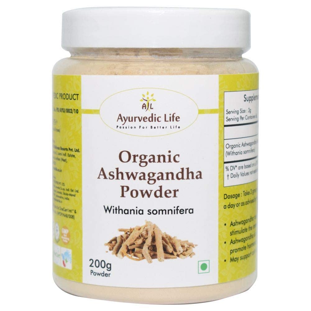 Ayurvedic Life Organic Ashwagandha Powder 200 Gms Pack of 1