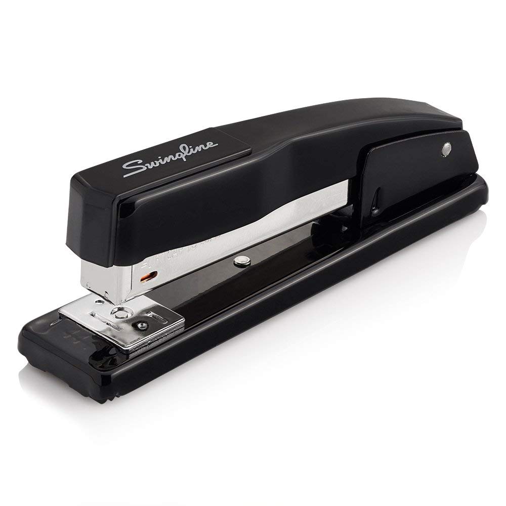 SwinglineCommercial Stapler, 20 Sheet Capacity, Jam Free, Metal, 2 Pack, Black (44401AZ)