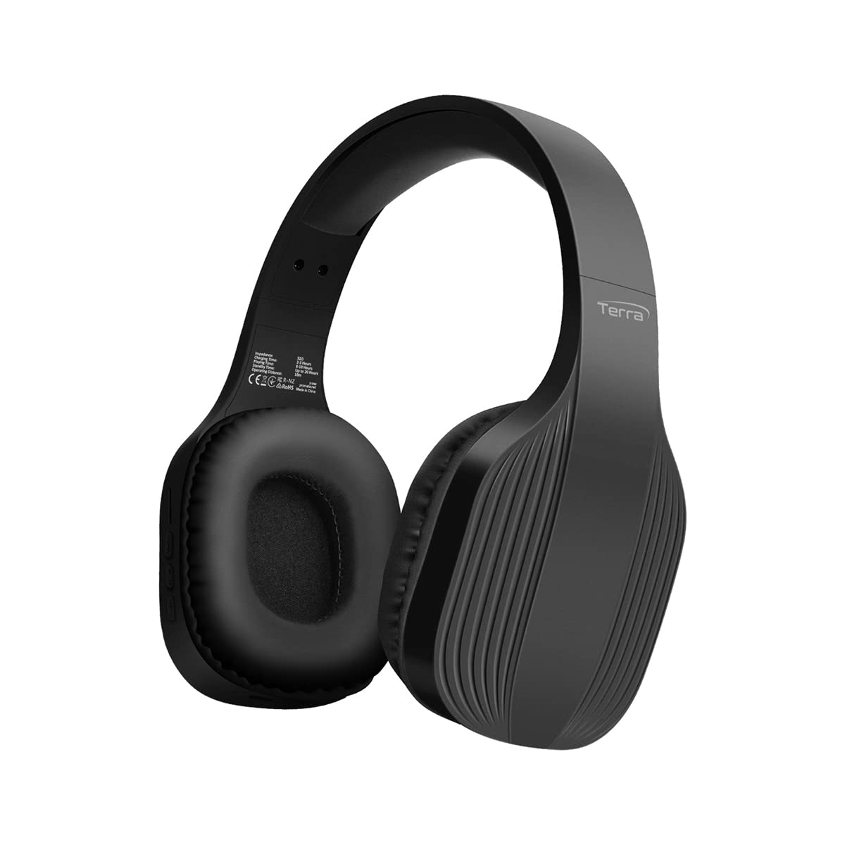 PromateWireless Bluetooth Headphones, High-Performance Noise Isolation Over-Ear Wired/Wireless Bluetooth v5.1 Headset with Mic, FM Radio, 10H Playtime, TF Card Slot and 3.5mm Jack, Terra Black