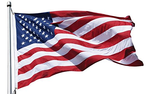 Eder Flag Outdoor Poly-Max American US Flag - 10x15 Feet, Vertical Stitching, Reinforced Corners, All Weather, Color Stay, 100% Made in The USA