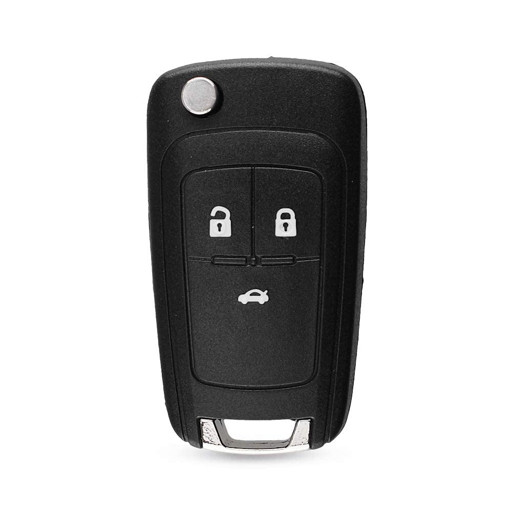 Kelay 3 Buttons Car Key Fob Case Remote Control Replacements Compatible for Opel Vauxhall Buick Astra Insignia Vectra Chevrolet Cruze Aveo Spark Captiva Orlando (1 Pcs)