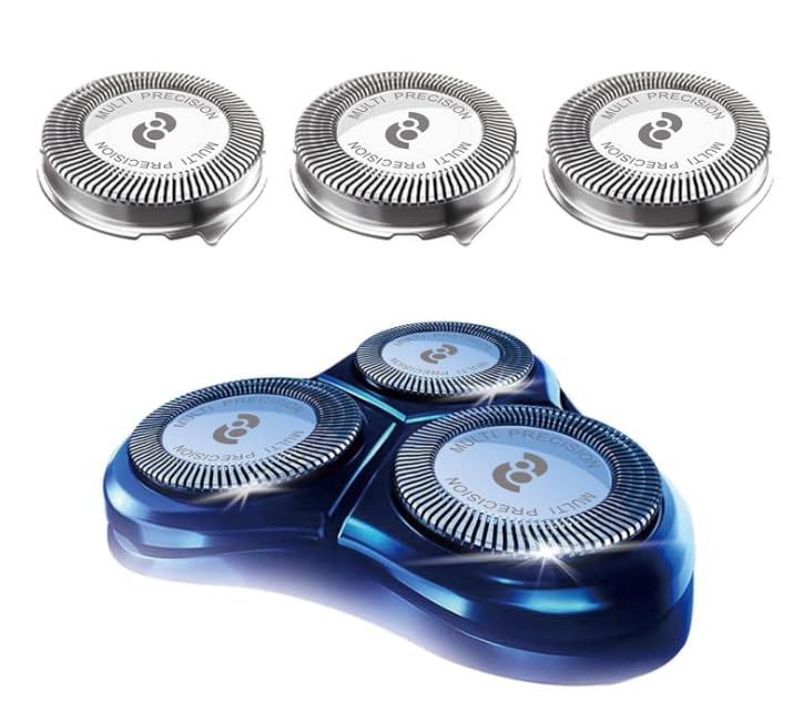 RF RollingFit HQ8 Replacement Heads for Philips Norelco Shavers Compatible with Philips Norelco Razor and Aquatec Shavers OEM HQ8 Blades Upgraded