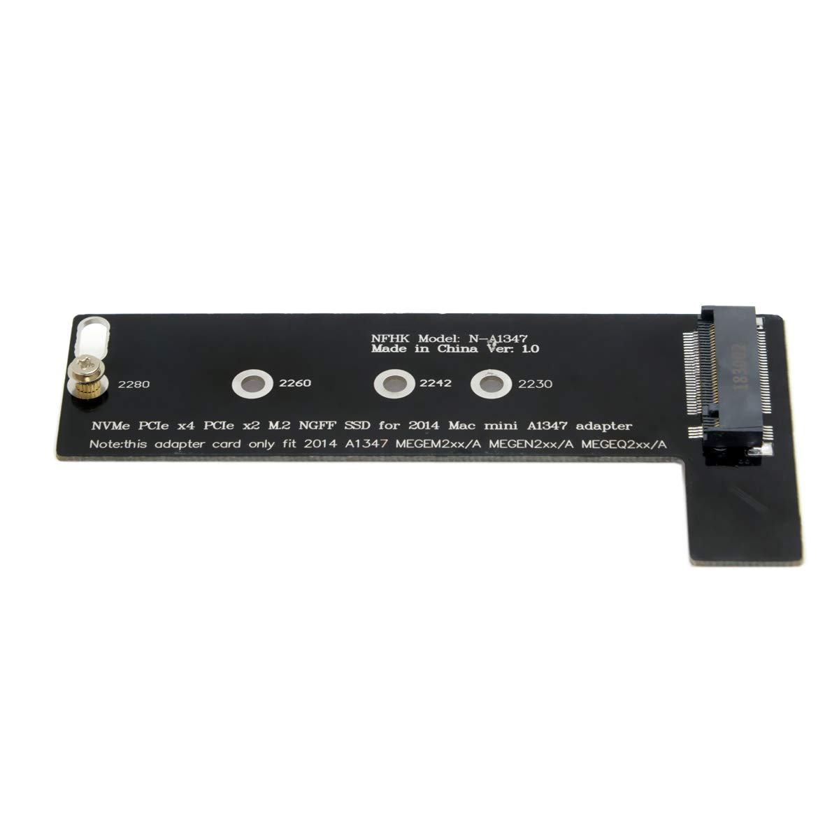 CY M.2 NGFF M-Key NVME SSD Convertor Card for 2014 Macbook Mini A1347 MEGEN2 MEGEM2 MEGEQ2