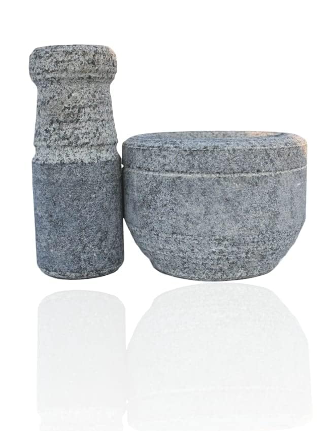 Stone Mortar and Pestle/Khal Dasta Ural Set/Khalbatta okhli Masher/Kharal/Khalbatta/Imam Dasta/Ohkli Musal/Idi Kallu/Spice Grinder/okhli Masher - 3.5 inch