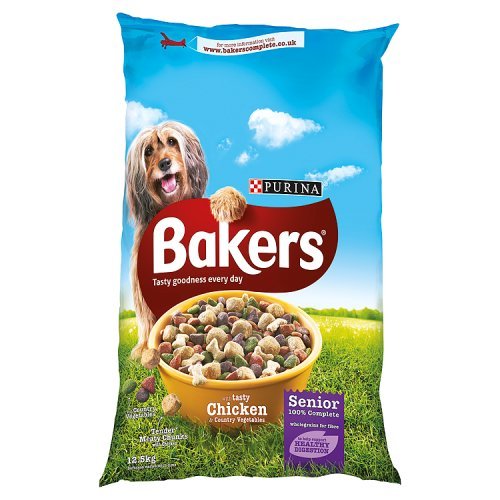 BakersComplete Senior Dry Dog Food with Tasty Chicken Rice and Country Vegetables, 12.5kg