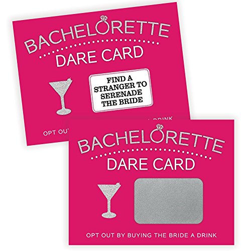 Printed Party Bachelorette Dare Card Scratch Off...