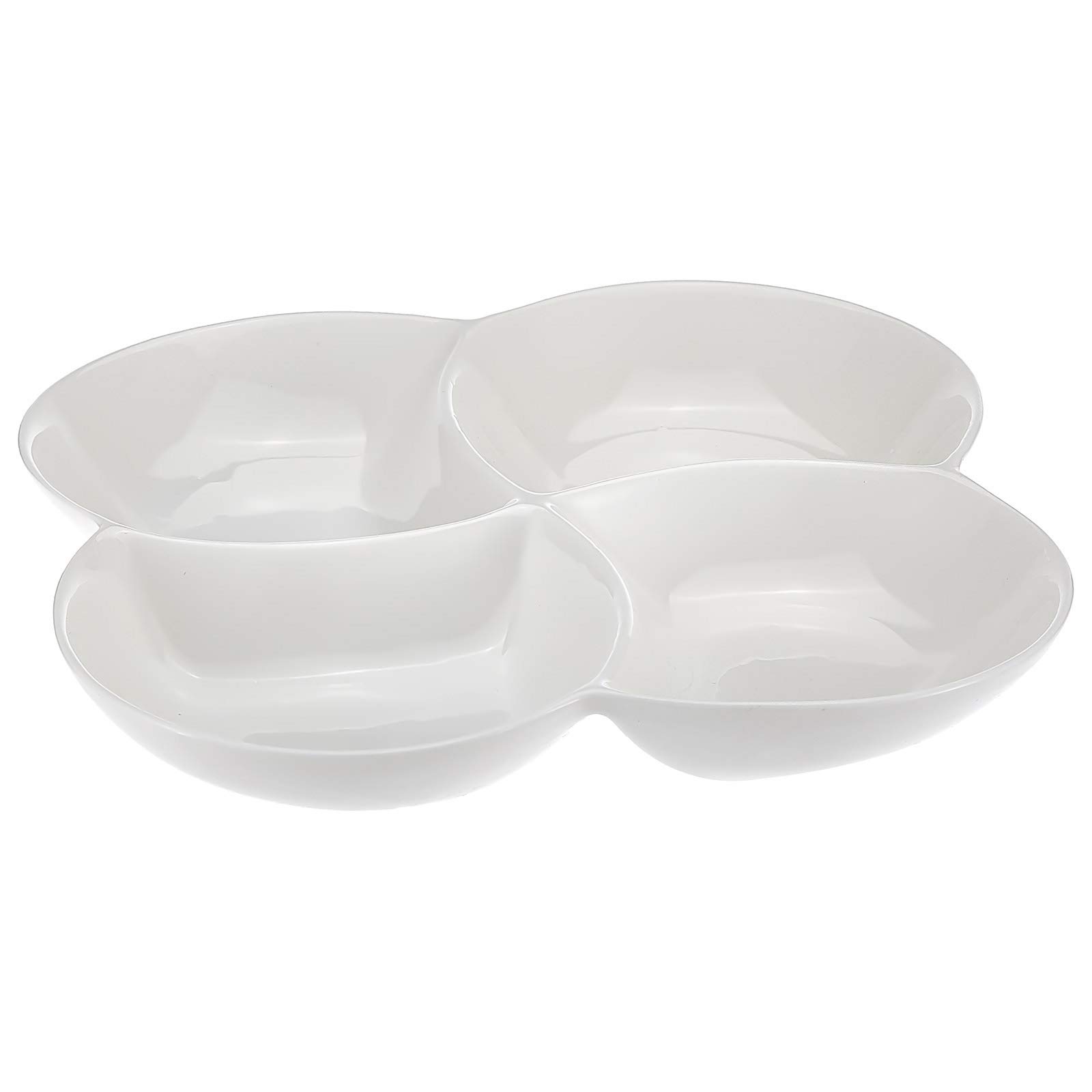 Harmony Porcelain 4 Division Snack Dish Set