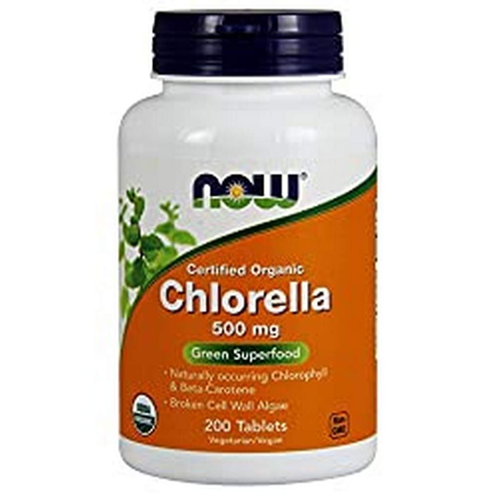 NOW Foods Organic Chlorella 500mg 200 Tabs