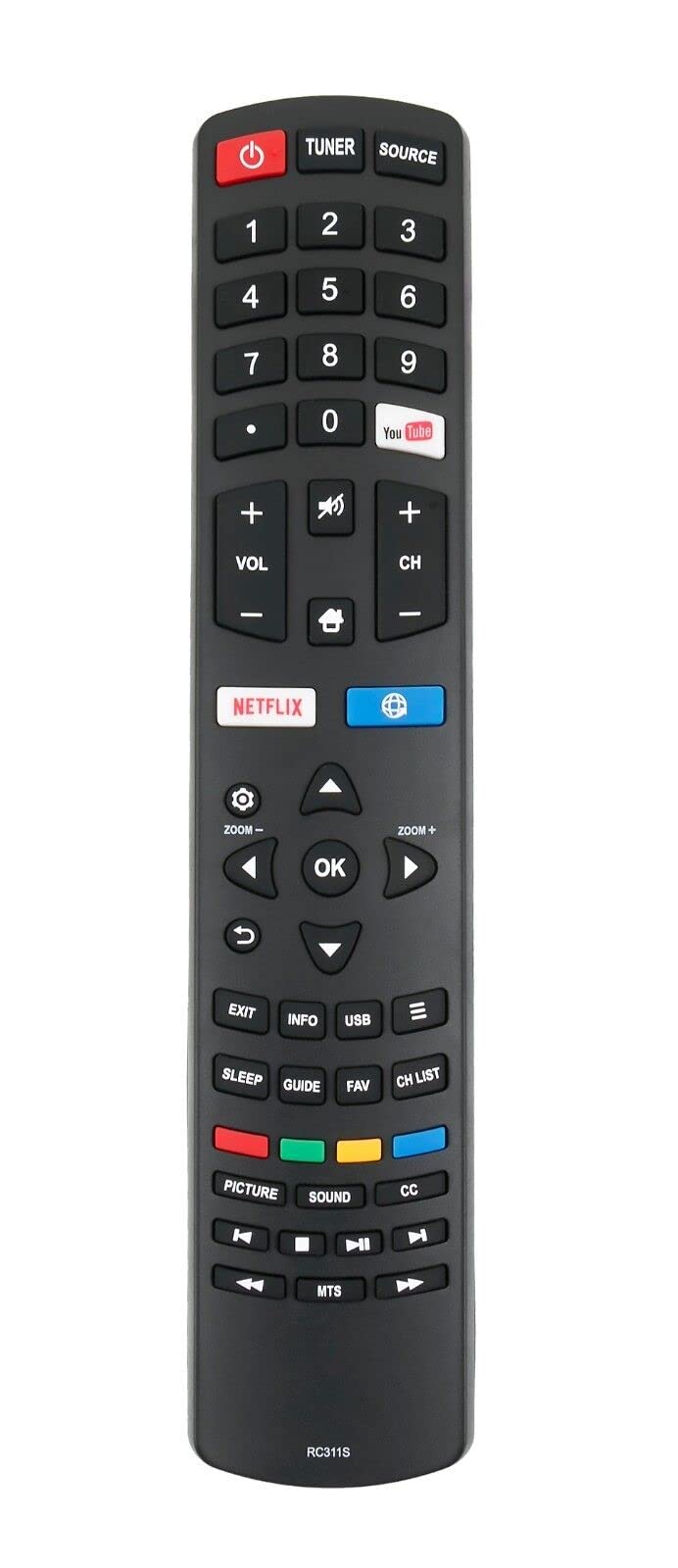 NKF New RC311S 06-531W52-TY02X Remote Control for TCL TV