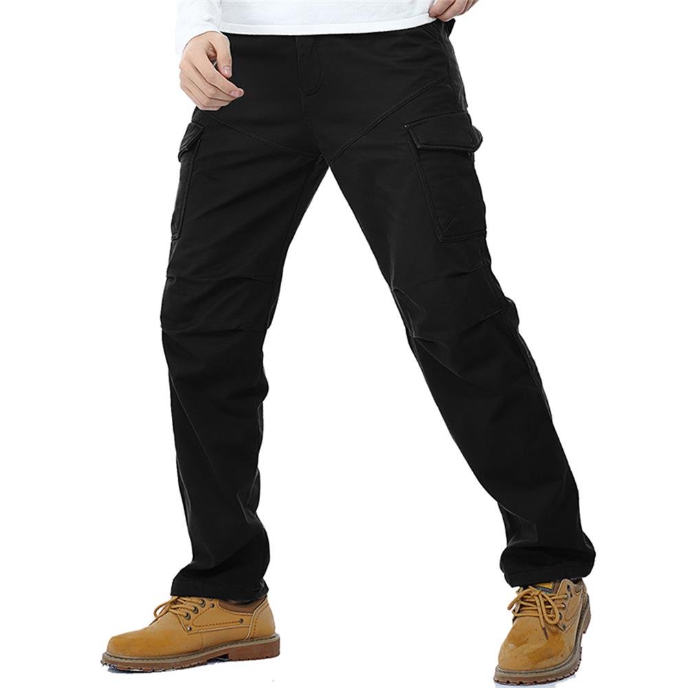 Sunshey Men's Winter Fleece Lined Cargo Pants Trousers Warm Fleece Camouflage Combat Trousers