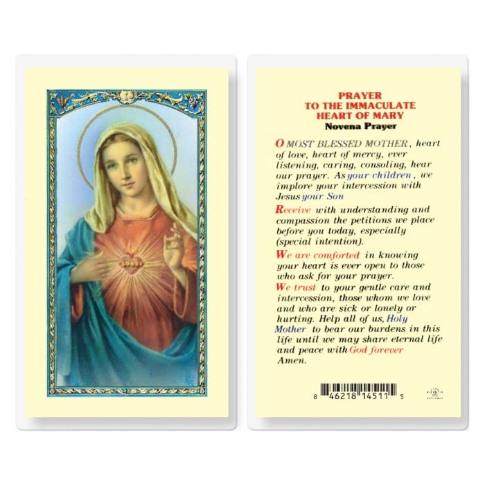 StealStreet SS-WJH-E24-201 Prayer to The Immaculate Heart of Mary Holy Cards