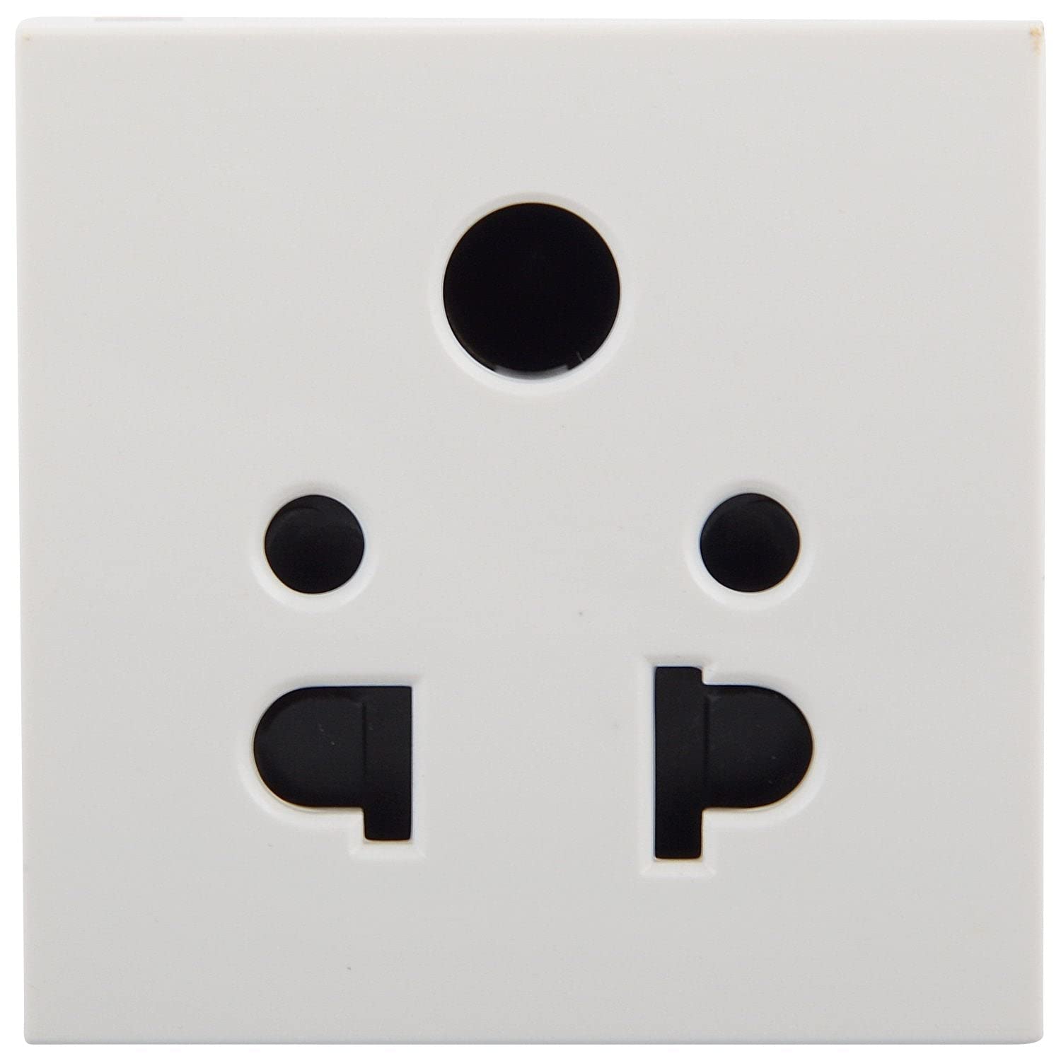 Legrand 573470(S) - 6A 2 or 3 Pin 2 Module Universal India Arteor Shuttered Socket