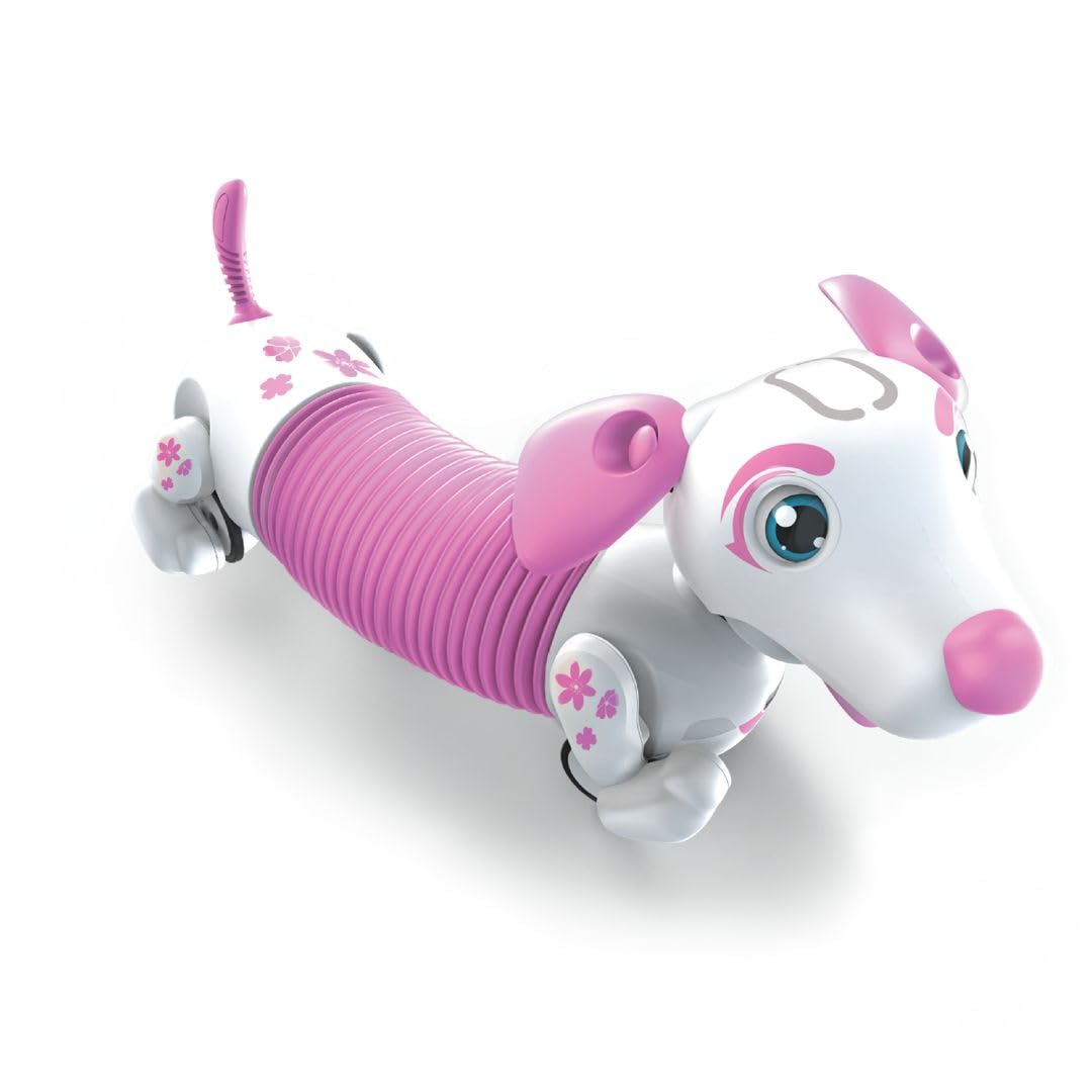 SilverLit Robo Dash D Pink - Robotic Puppy Toy Dog Gesture & Direct Control Touch Sensor Robo Dog Robot for Kids