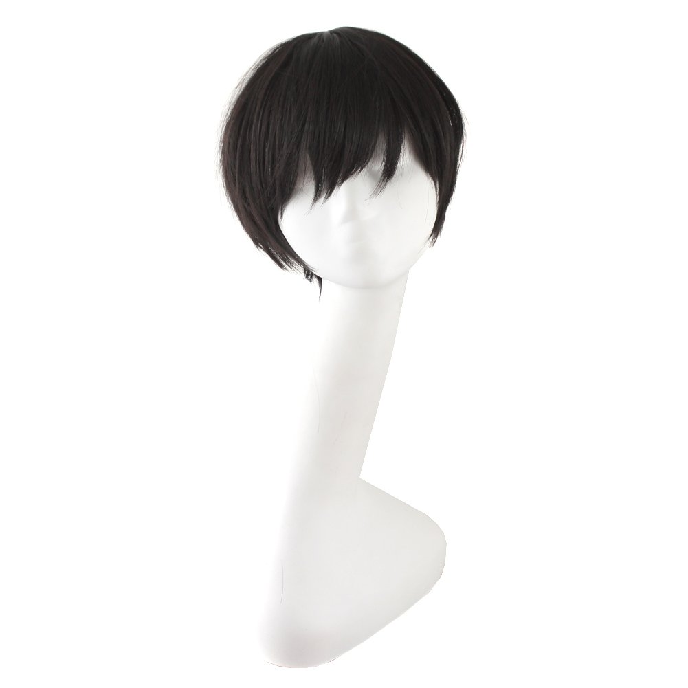 MapofBeautyFashion Holiday Wig Anime Costume Cosplay Wig (Black#2)