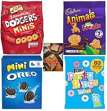 Freddo Mini Snacks with Oreo Minis, Party Rings and Jammie Dodger Minis. Also includes Kitchenfella 'top 10 Treats for Movie Night'