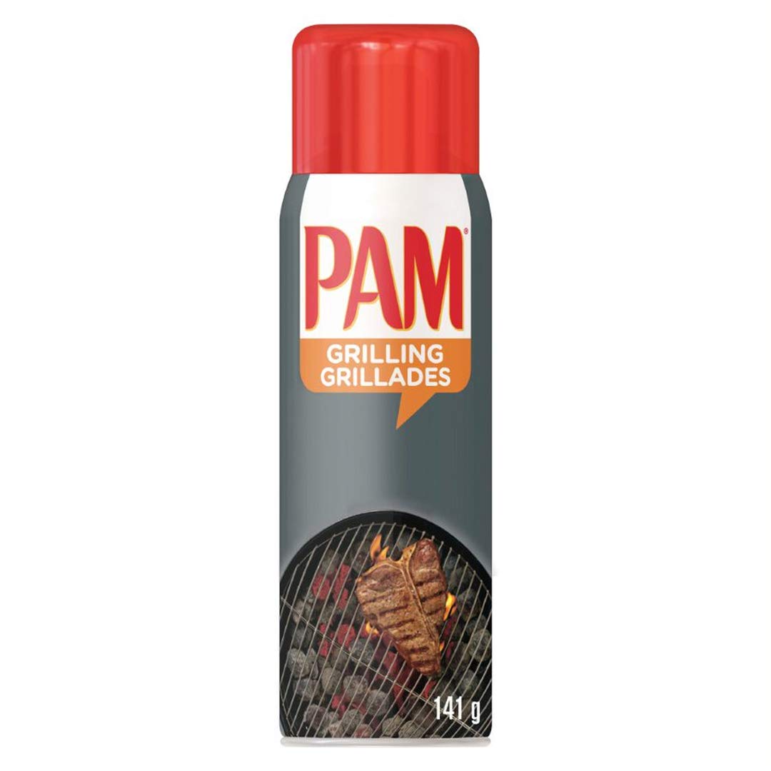 PamNon-Stick Grilling Spray, High Heat Formula, No Artificial Flavor, Colors, and Preservatives - 141g