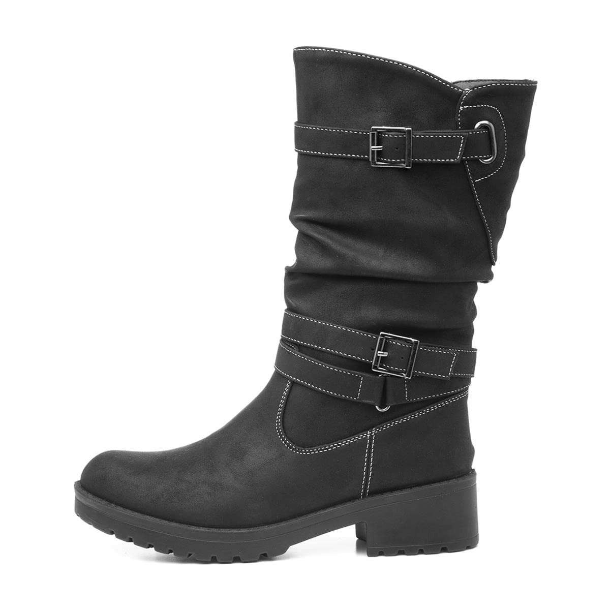 Lilley Marnie Womens Black Buckle Calf Boot