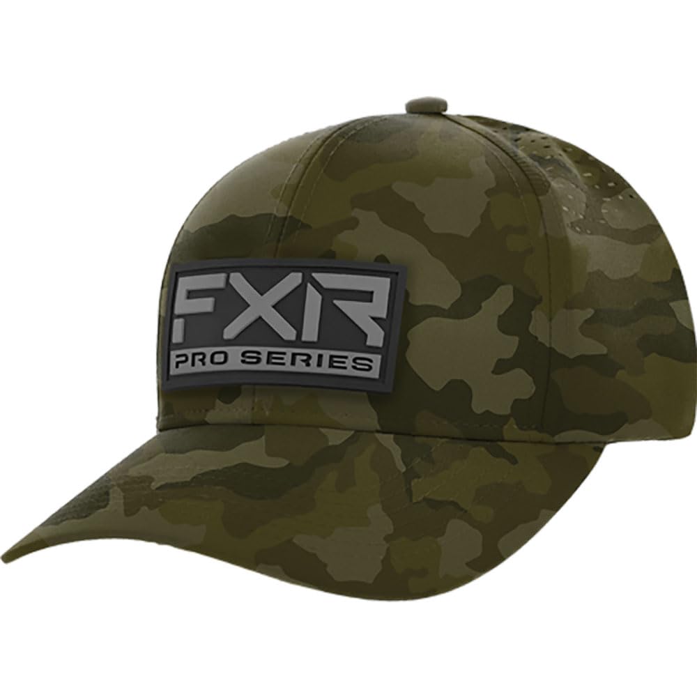 FXRUPF Pro Series Hat Snap Back Sunshield UV Protection Vented Army Camo/Black