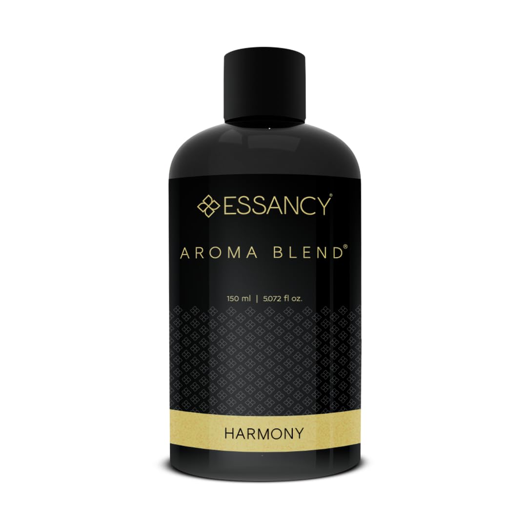 Harmony Aroma Blend,150ml (5.072 oz.), Essancy Air Care by Ahla Jaw, Oriental Collection, Fragrance Oil Bottle, Anti-Allergic, Refills for Diffusers, Aroma Diffuser Oil, Refreshes