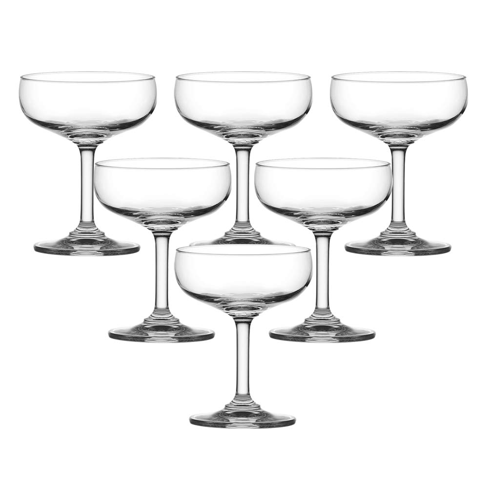 Ocean Classic Saucer Champagne Glass, 135Ml, Set Of 6, 501S05, Coupe Glass, Champagne Saucer, Cocktail Saucer, Vintage Champagne Glass