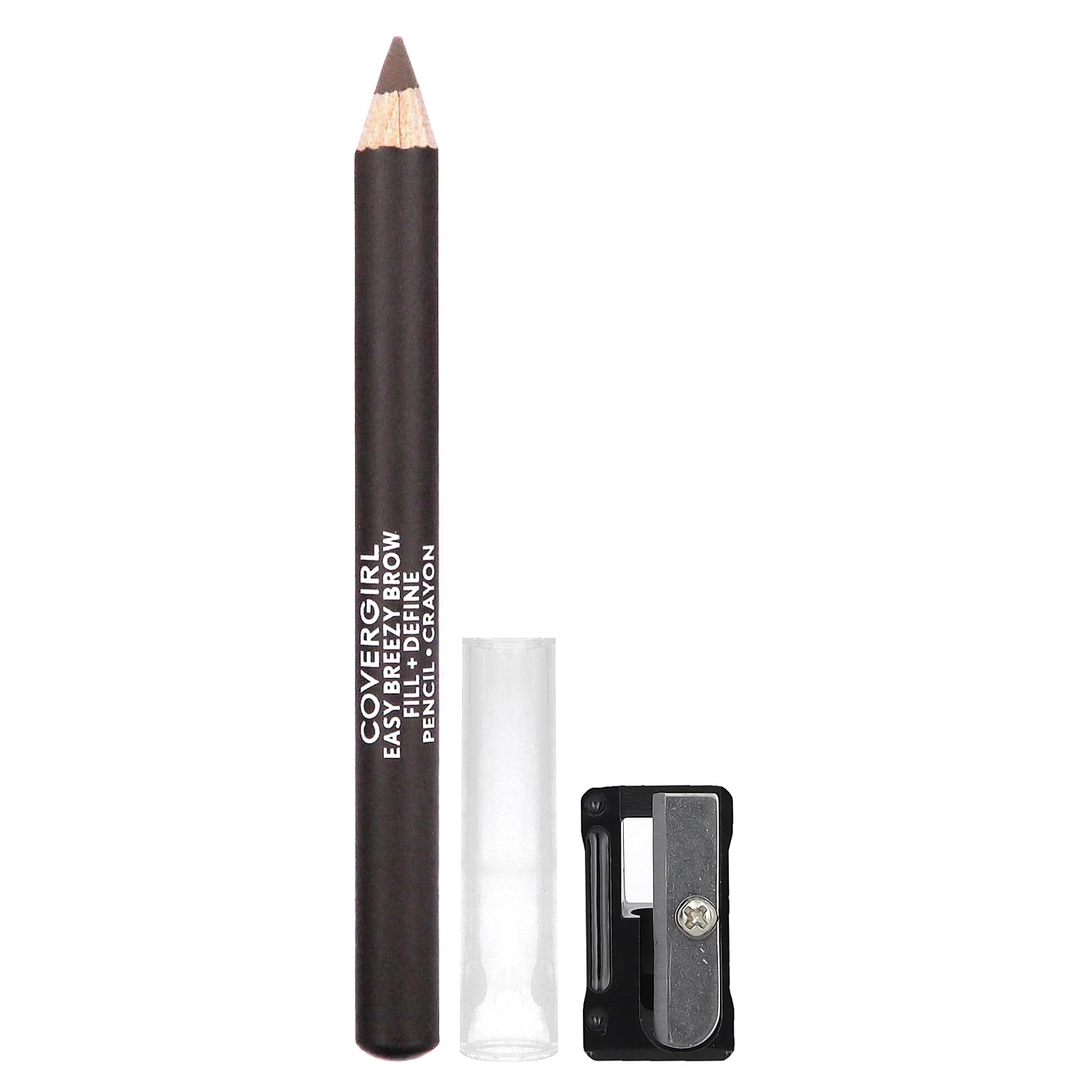 COVERGIRL - Easy Breezy Brow Fill + Define Brow Pencil, Sharpener Included, Long-Lasting, Deeply Pigmented, Blendable Formula, 100% Cruelty-Free