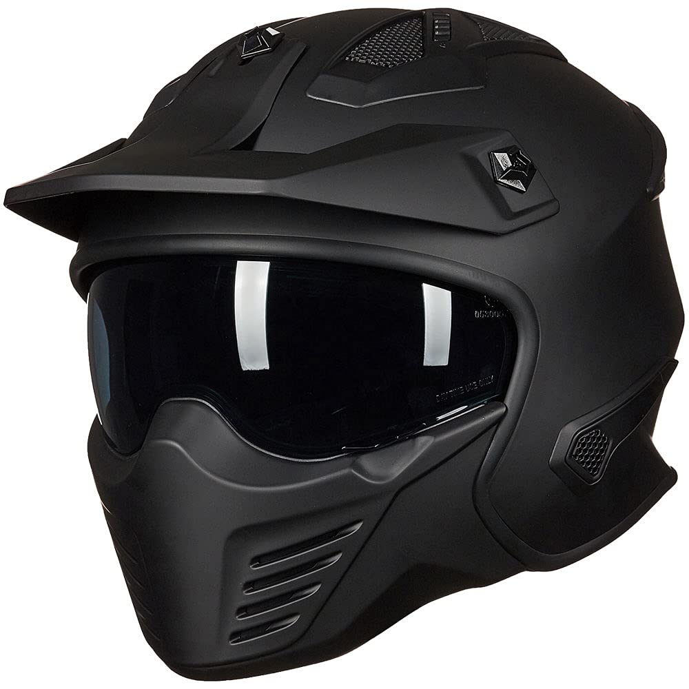 ILM Open Face Motorcycle 3/4 Half Helmet for Moped ATV Cruiser Scooter DOT Model 726X