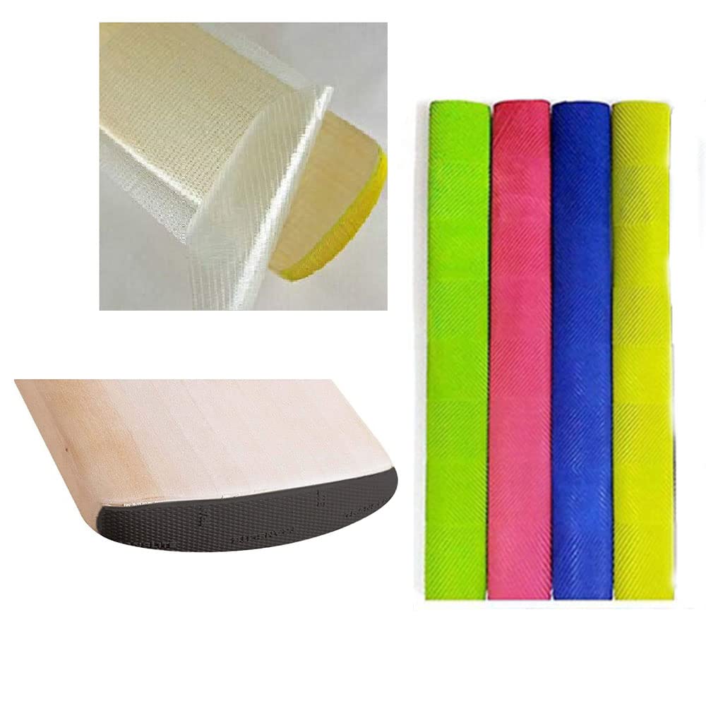 Gmefvr Wood Cricket Bat Safety Combo Bat Safety Tape|Bat Toe Guard|Bat Grips (1)