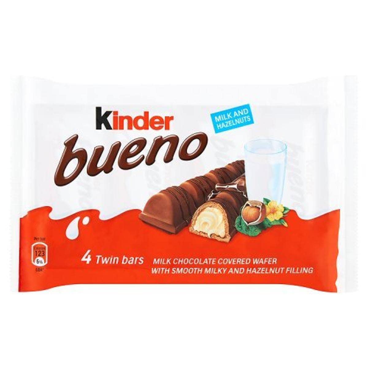 Kinder Bueno Milk And Hazelnut Multipack, 4 X 43g