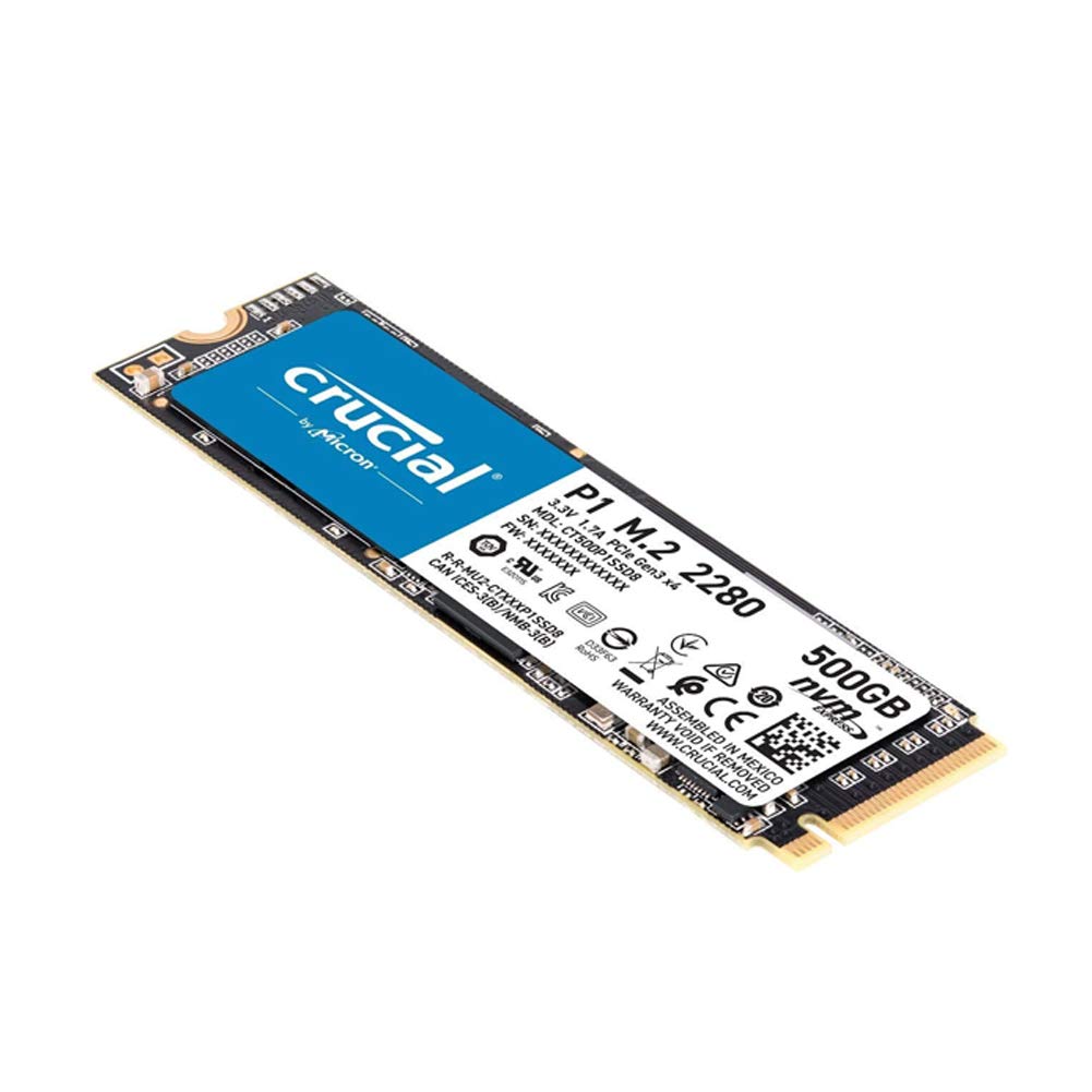 Crucial P1 3D NAND NVMe PCIe M.2 SSD - CT500P1SSD8 500 GB CT500P1SSD8