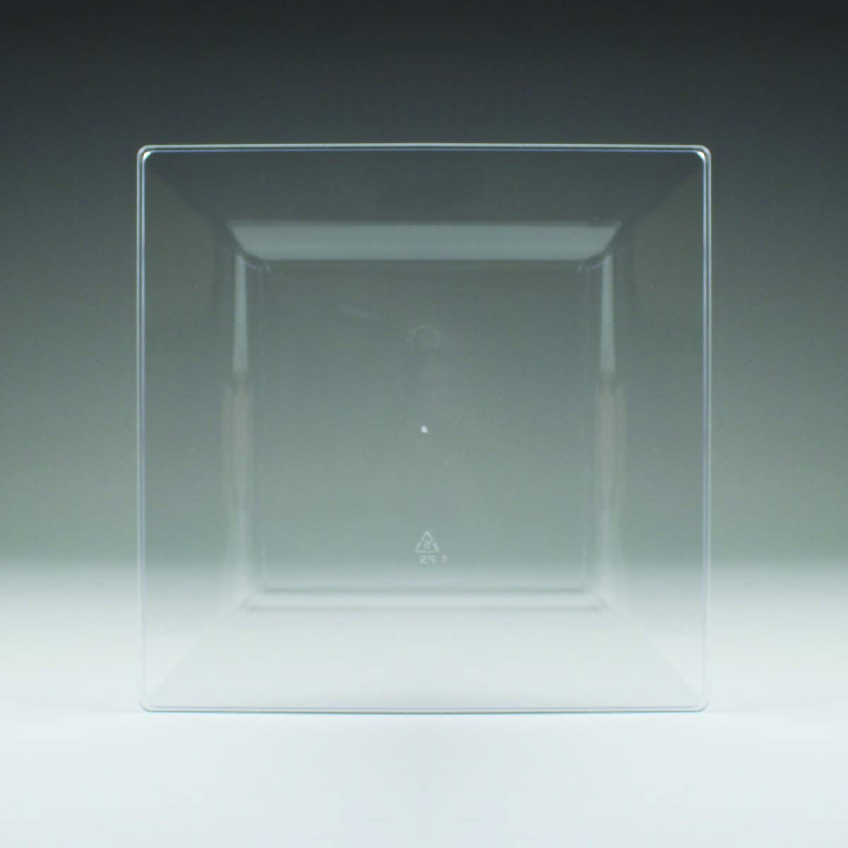 Maryland Plastic Dessert 6.5" | Clear | Simply Squared | 10 Pcs. Plate, 6-1/2"