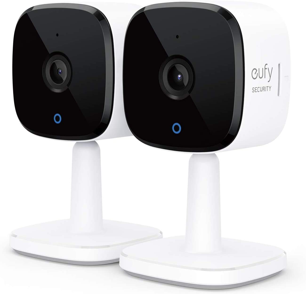 eufy SecurityIndoor Cam C120 2-Cam Kit | 2K Security Indoor Camera | Plug-in Camera with Wi-Fi | Human and Pet AI | Works with Voice Assistants | Night Vision | Two-Way Audio | HomeBase 3 Compatible