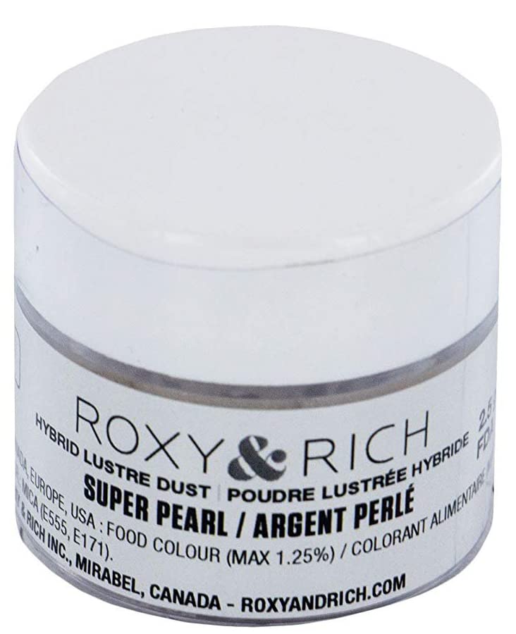 Child Roxy & Rich Hybrid Luster Dust Powder Food Color, Super Pearl 2.5 Grams