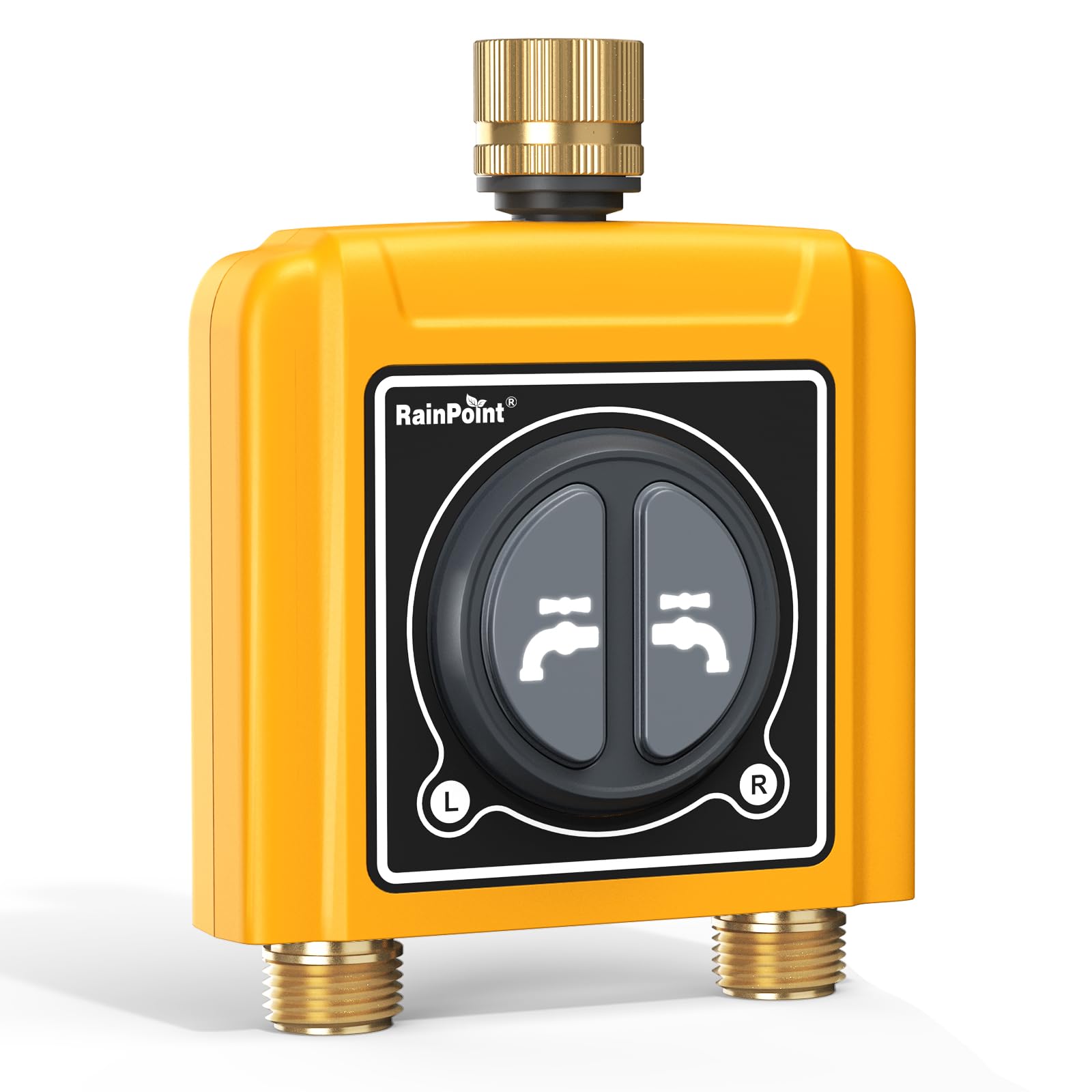 RAINPOINT WiFi Water Timer with Brass Inlet & Outlet.Only WiFi Sprinkler Timer, No WiFi Hub.Must Use with 2.4Ghz WiFi and TWG004WRF WiFi Hub (Lot Number After 202108)